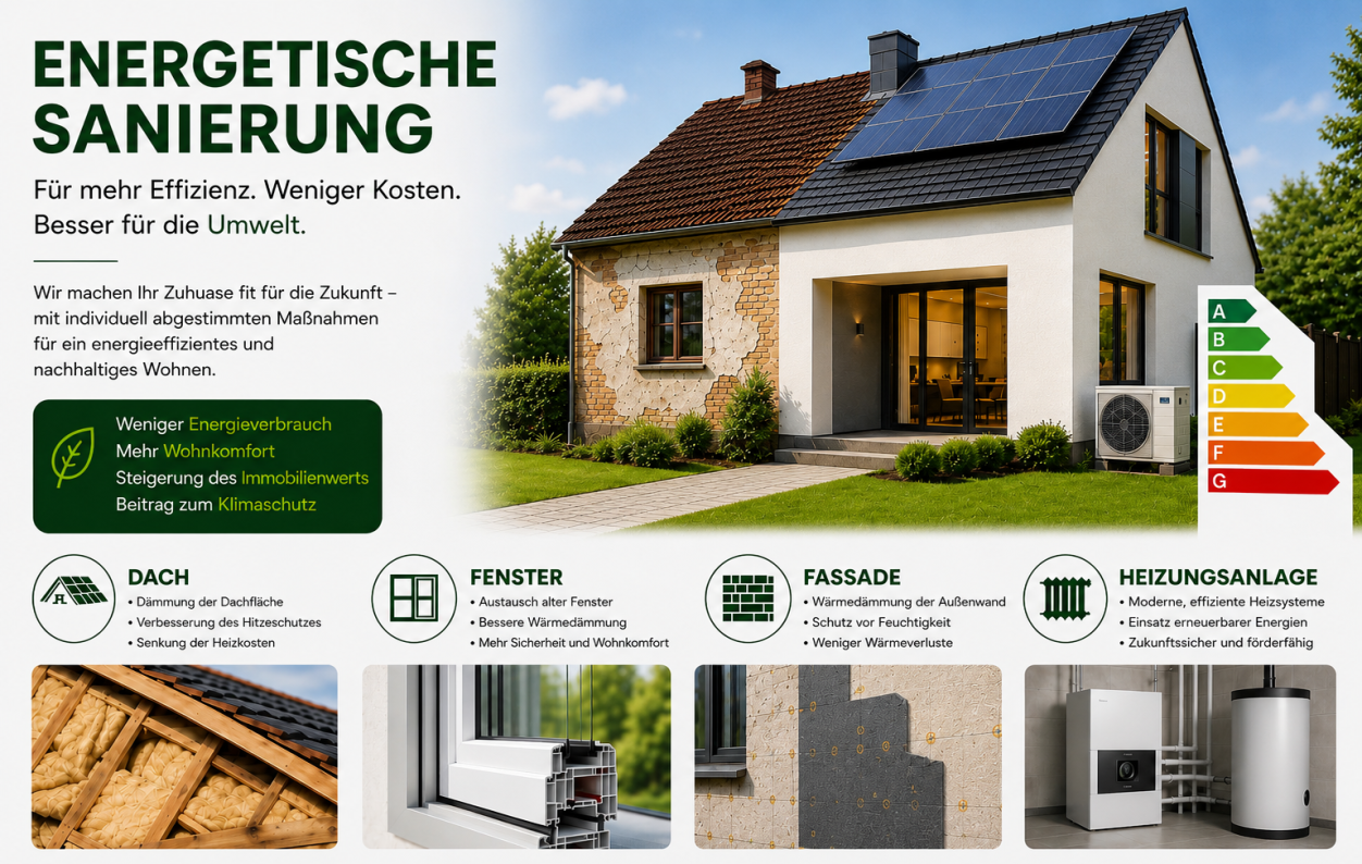 Energetische Sanierung von Wohngebäuden Energetische Sanierung von Wohngebäuden - Dach, Fenster, Fassade und Heizungsanlage