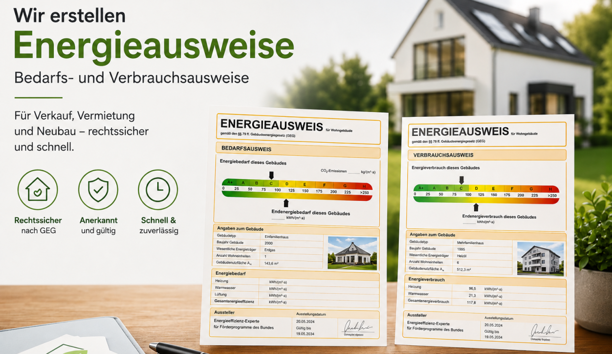 Energieausweise - Markgräfler Energieberatung Energieausweise für Wohngebäude - Bedarfs- und Verbrauchsausweise
